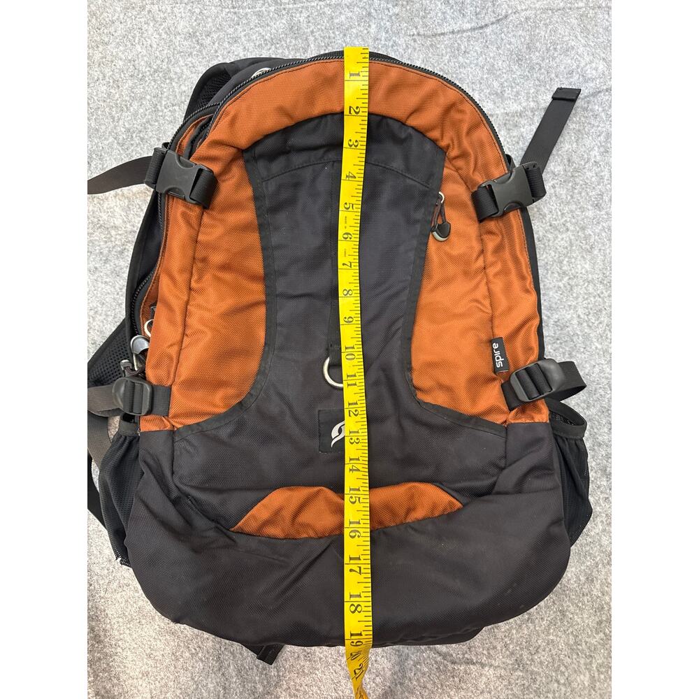 Spire Laptop Backpack Black Burnt Orange School Travel Tech Bag - Picture 9 of 10